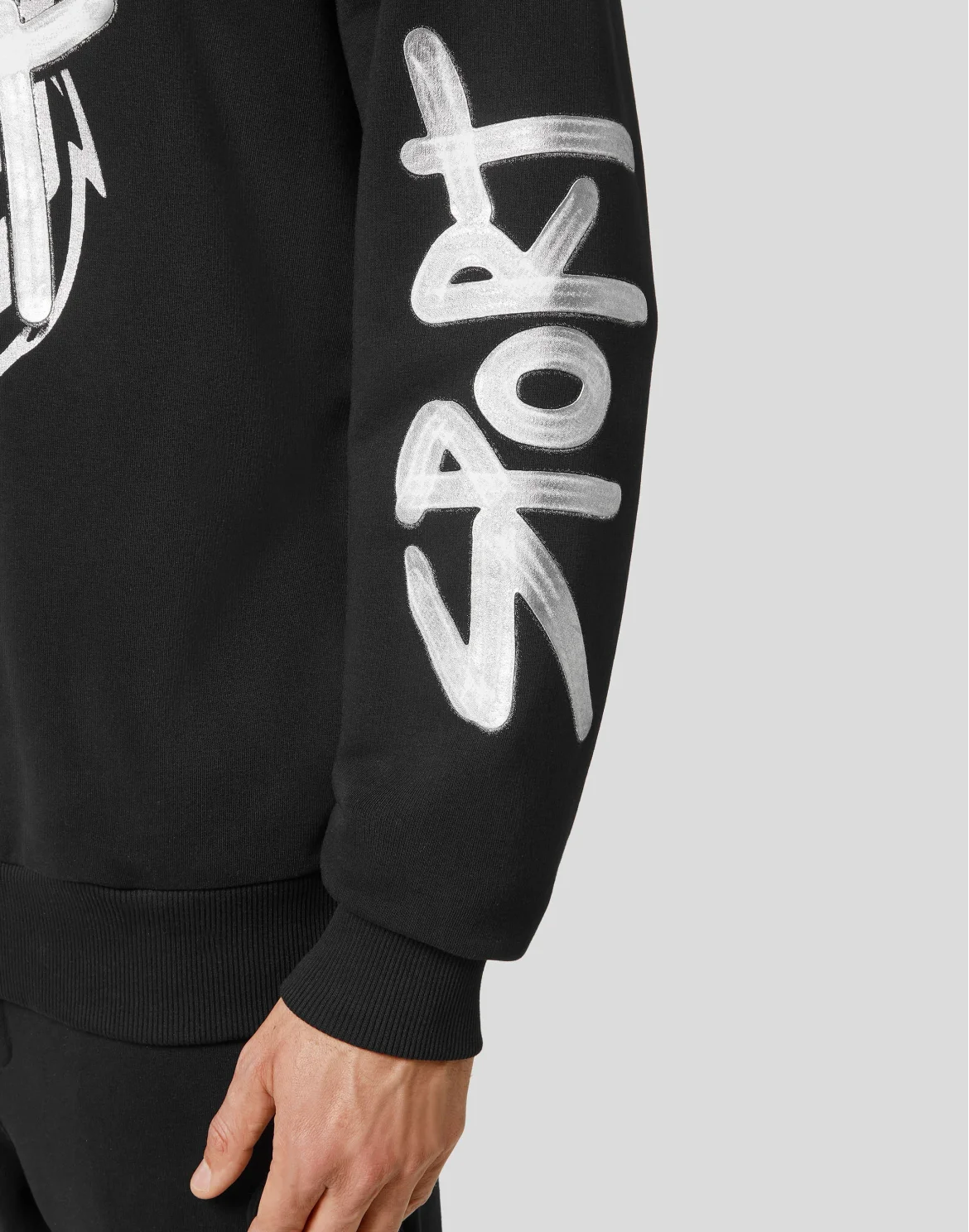 Hoodie Sweatshirt Stencil Tiger Street Fighter, цвет: Черный