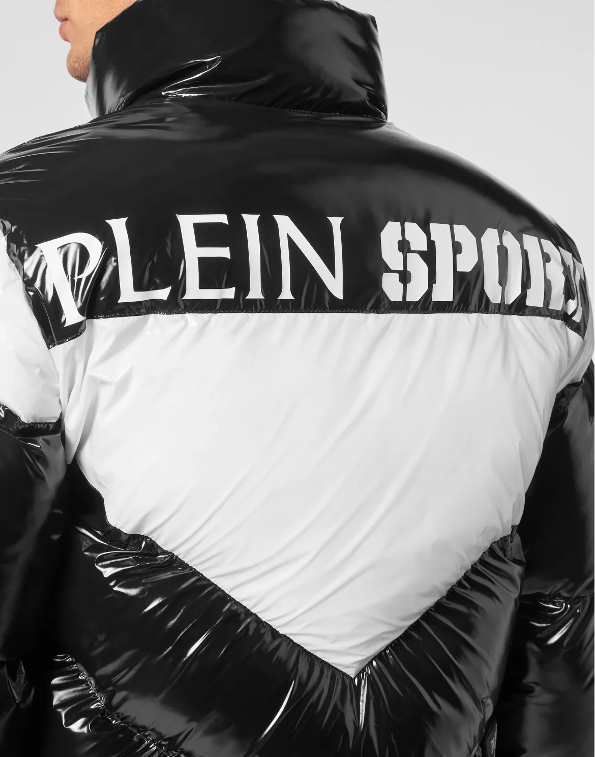 Nylon Padded Down Jacket, цвет: Черный