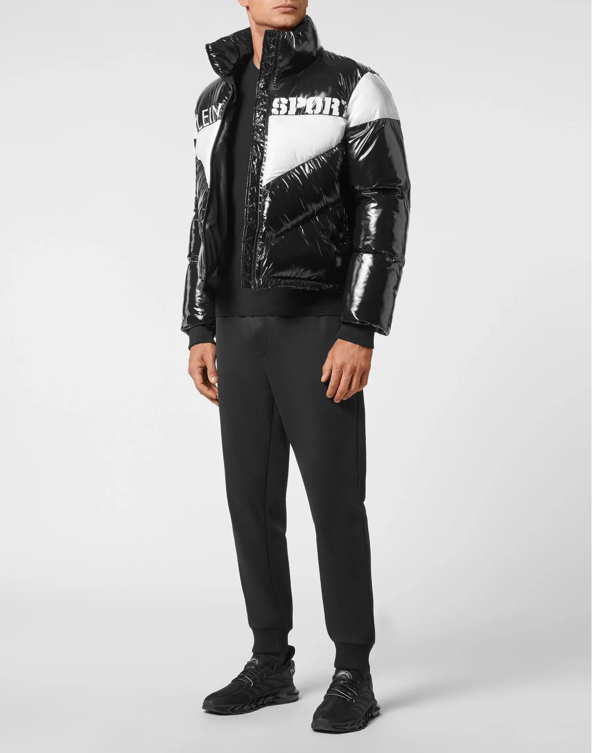 Nylon Padded Down Jacket, цвет: Черный