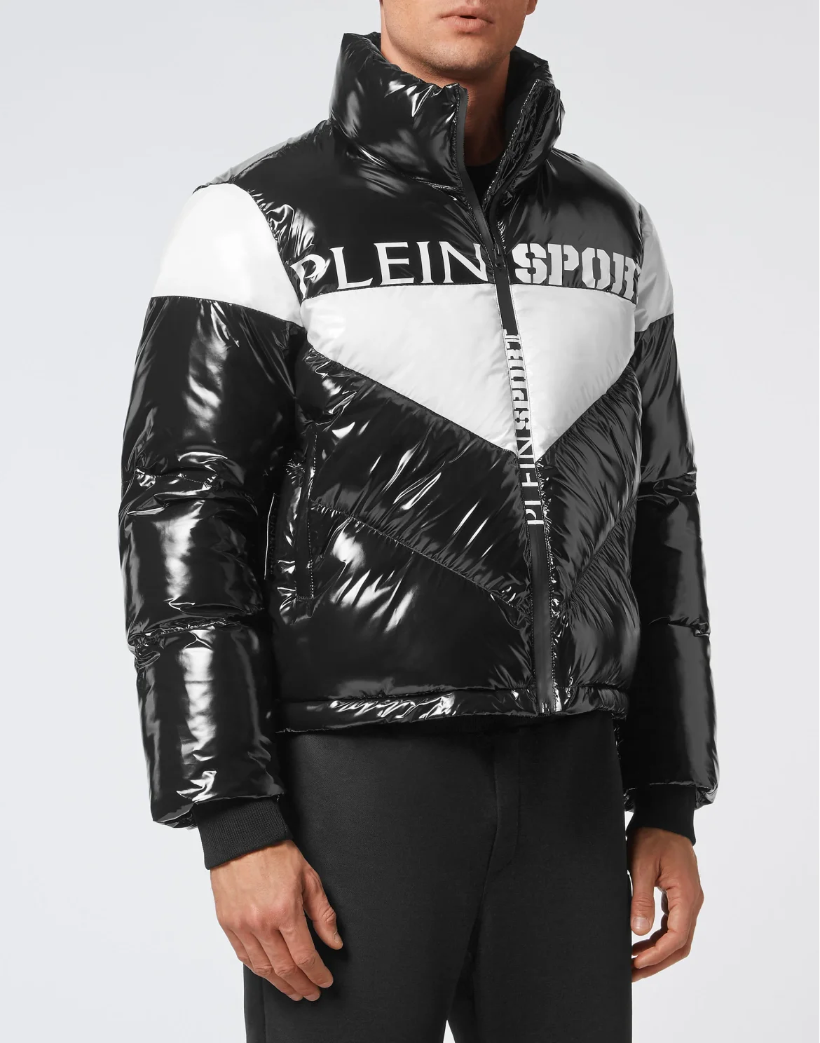 Nylon Padded Down Jacket, цвет: Черный