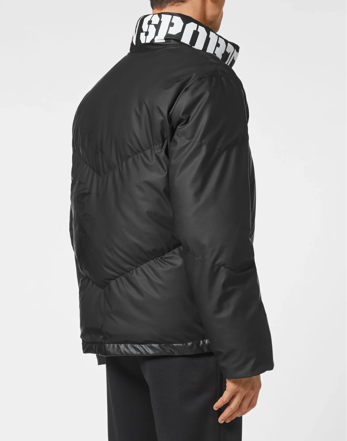 Nylon Down Jacket Tiger, цвет: Черный