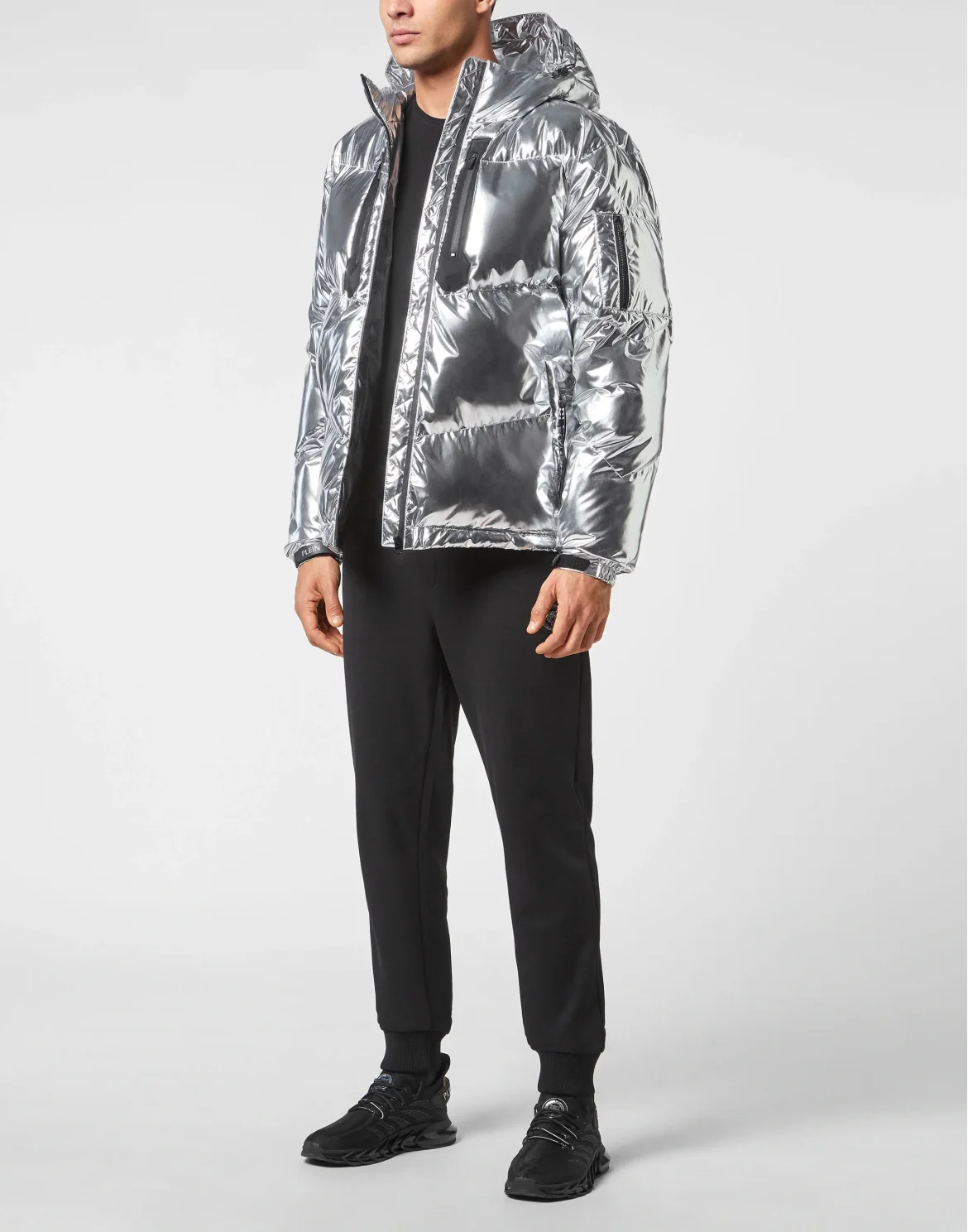 Nylon Down Jacket, цвет: Серебристый