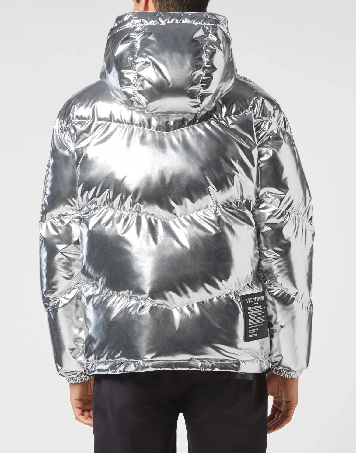 Nylon Down Jacket, цвет: Серебристый