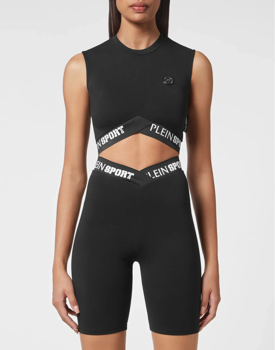 Workout Set: Shorts+Tank Top, цвет: Черный