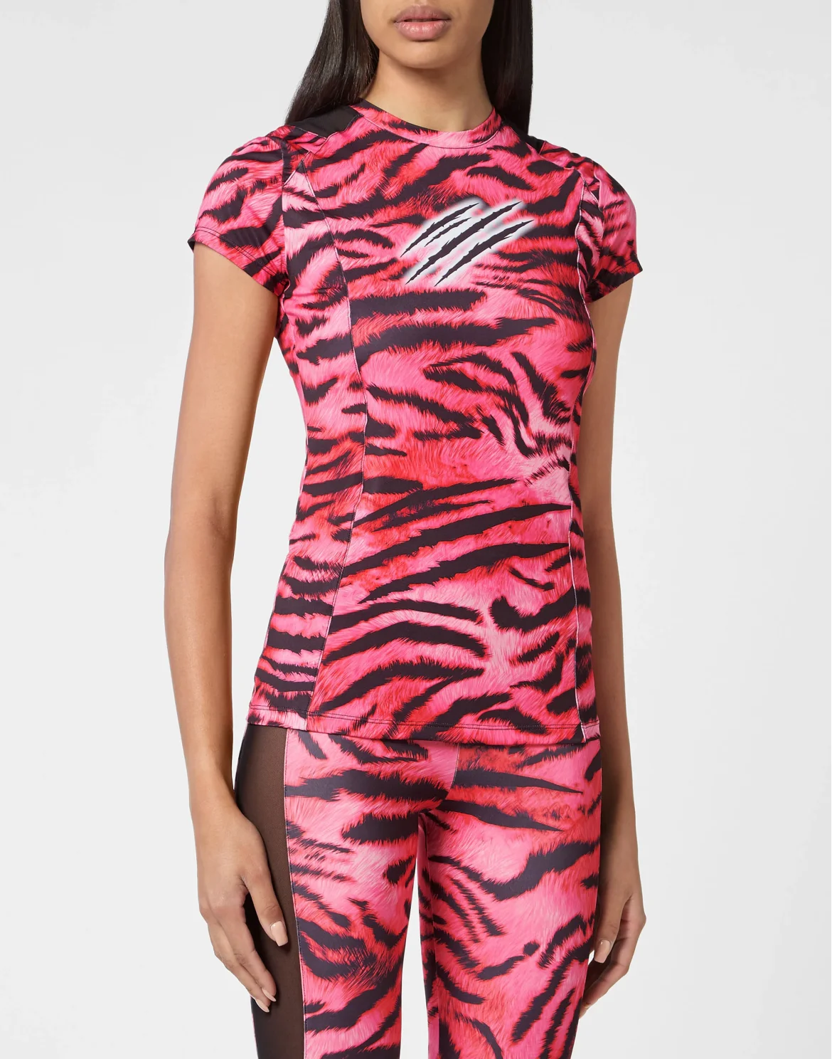T-shirt Round Neck SS Tiger, цвет: Сиреневый