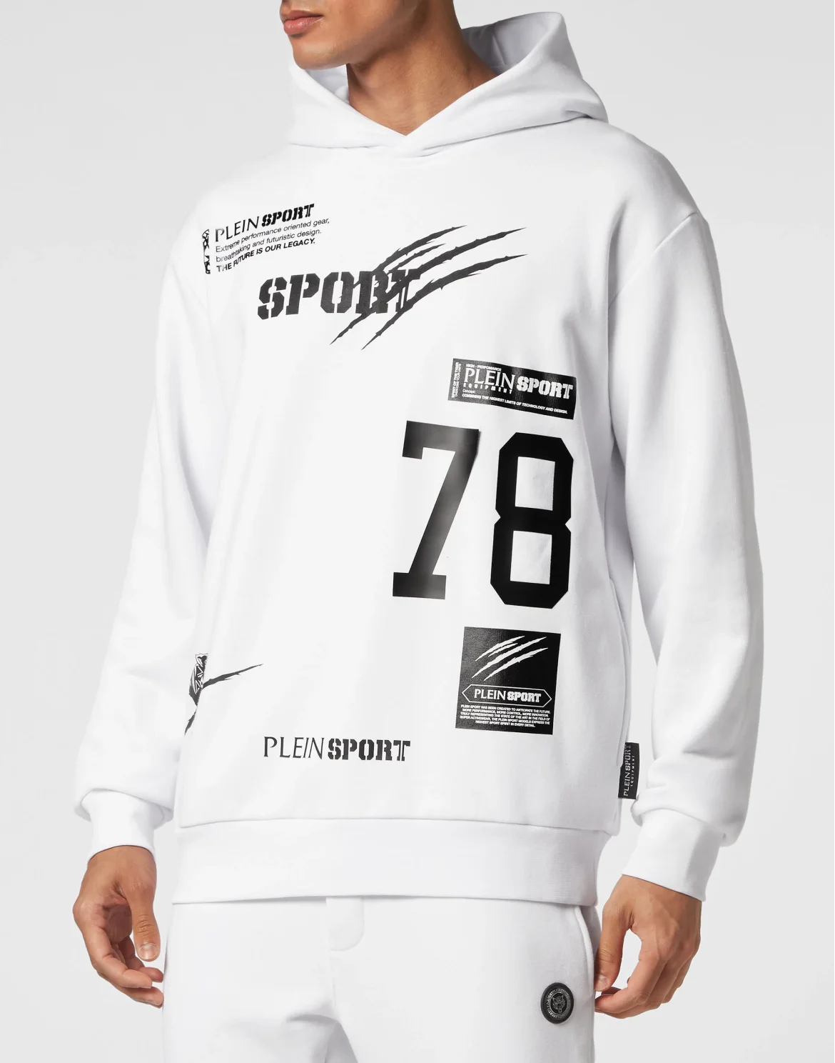 Hoodie Sweatshirt Multilogo, цвет: Белый