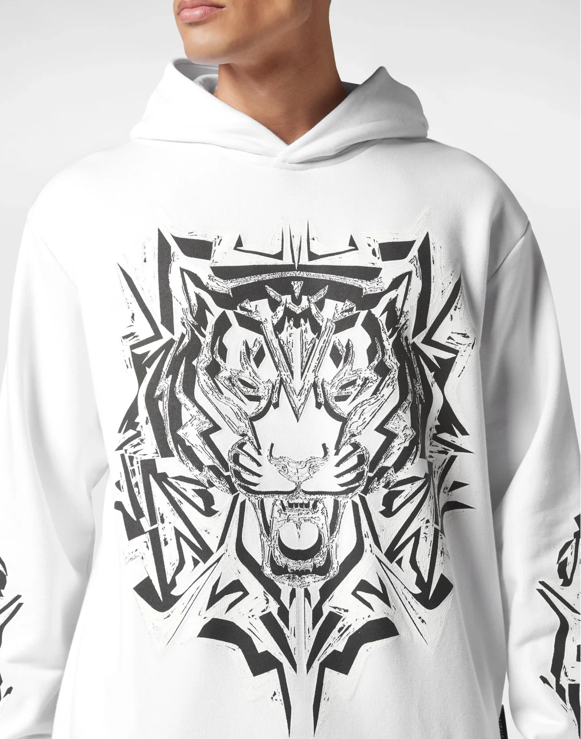 Hoodie Sweatshirt Thunder Tiger, цвет: Белый