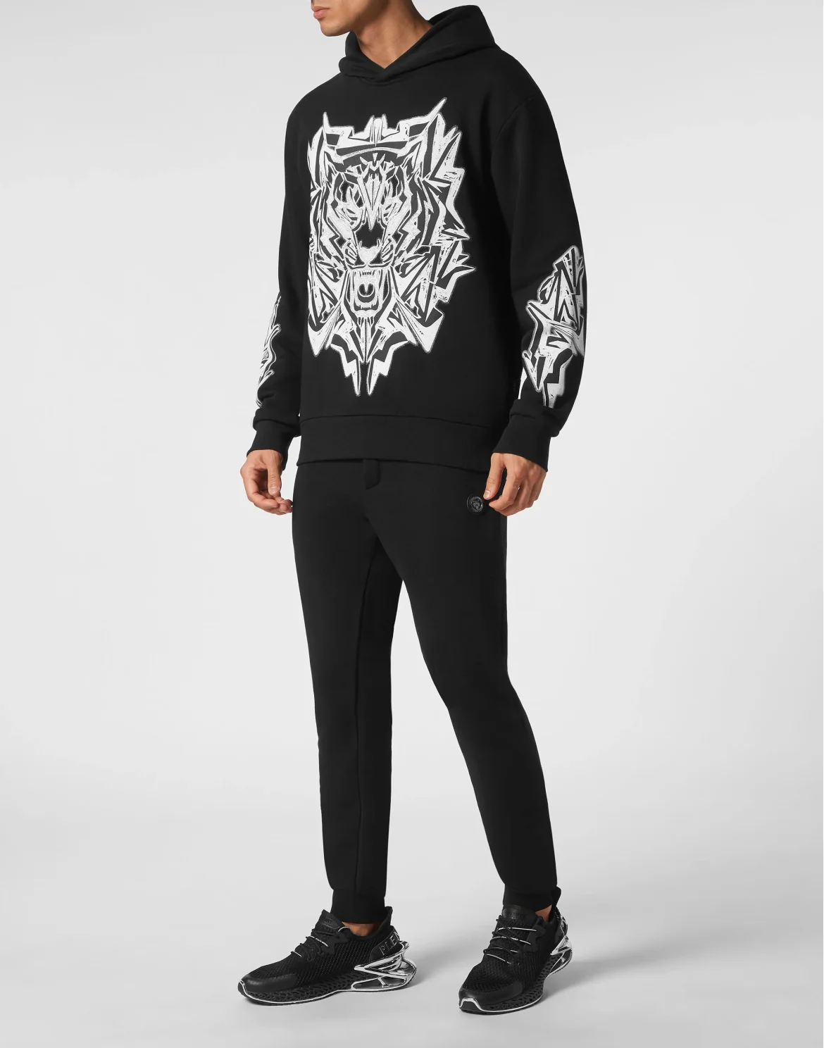 Hoodie Sweatshirt Thunder Tiger, цвет: Черный