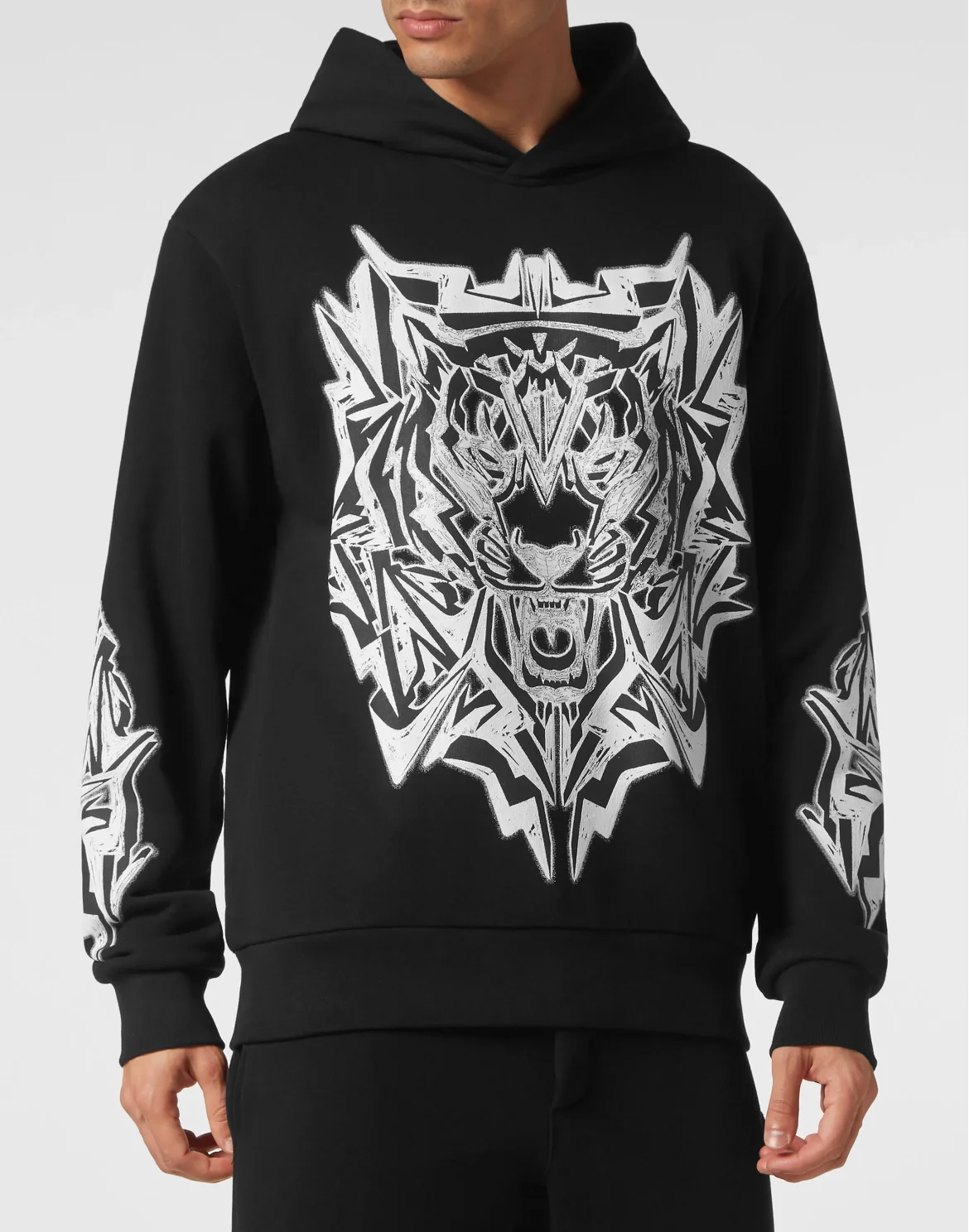 Hoodie Sweatshirt Thunder Tiger, цвет: Черный