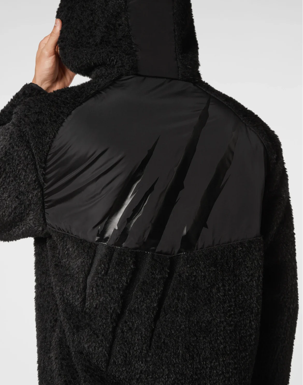 Pile Half-zip Hoodie Scratch, цвет: Черный