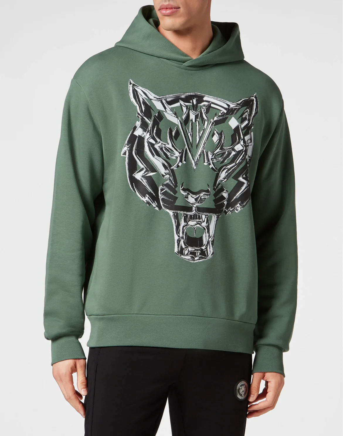 Hoodie Sweatshirt Chrome Tiger, цвет: Серый