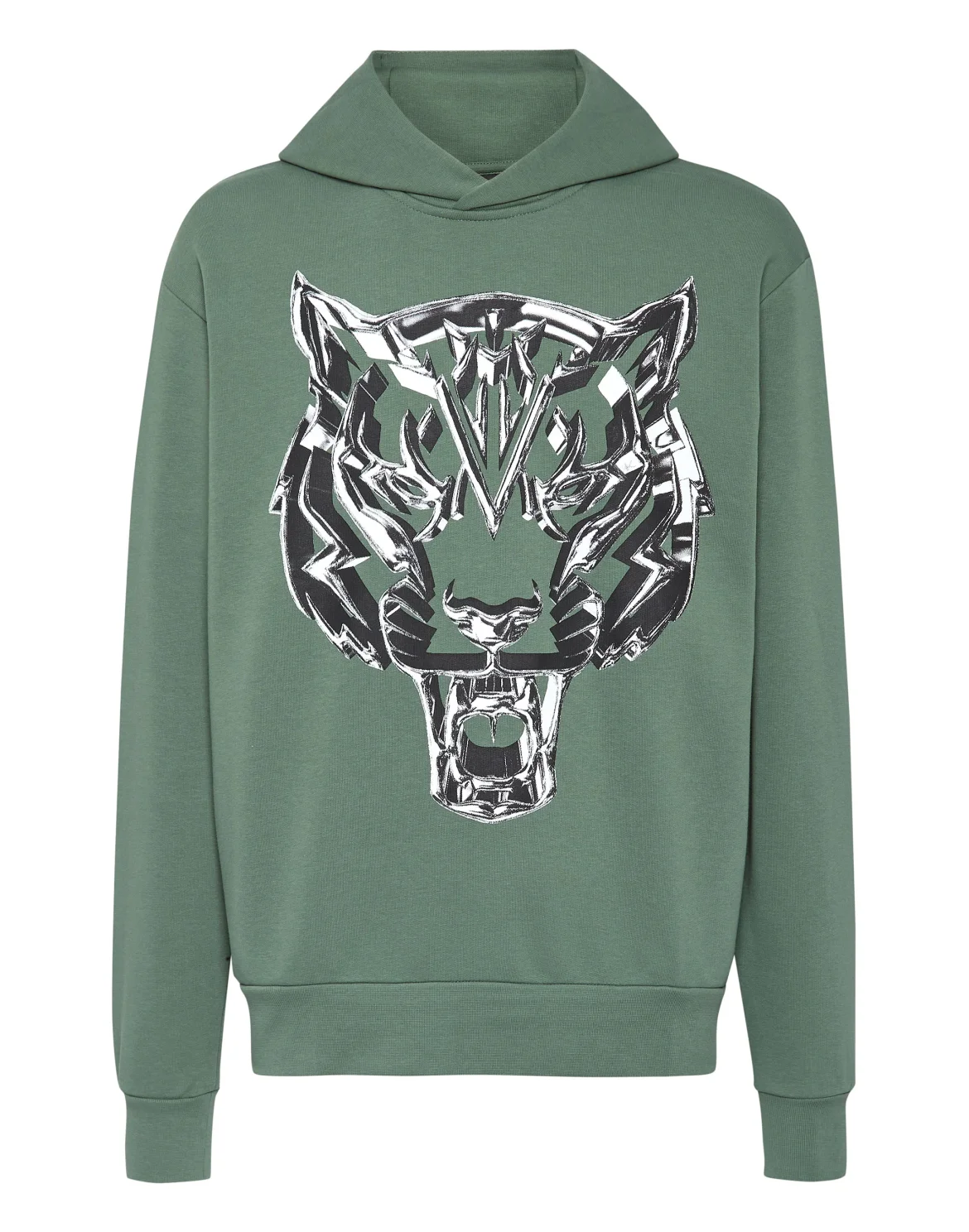 Hoodie Sweatshirt Chrome Tiger, цвет: Серый