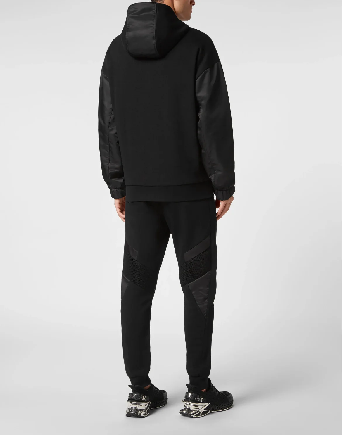 Jogging Tracksuit: Hoodie Sweatjacket/Trousers, цвет: Черный