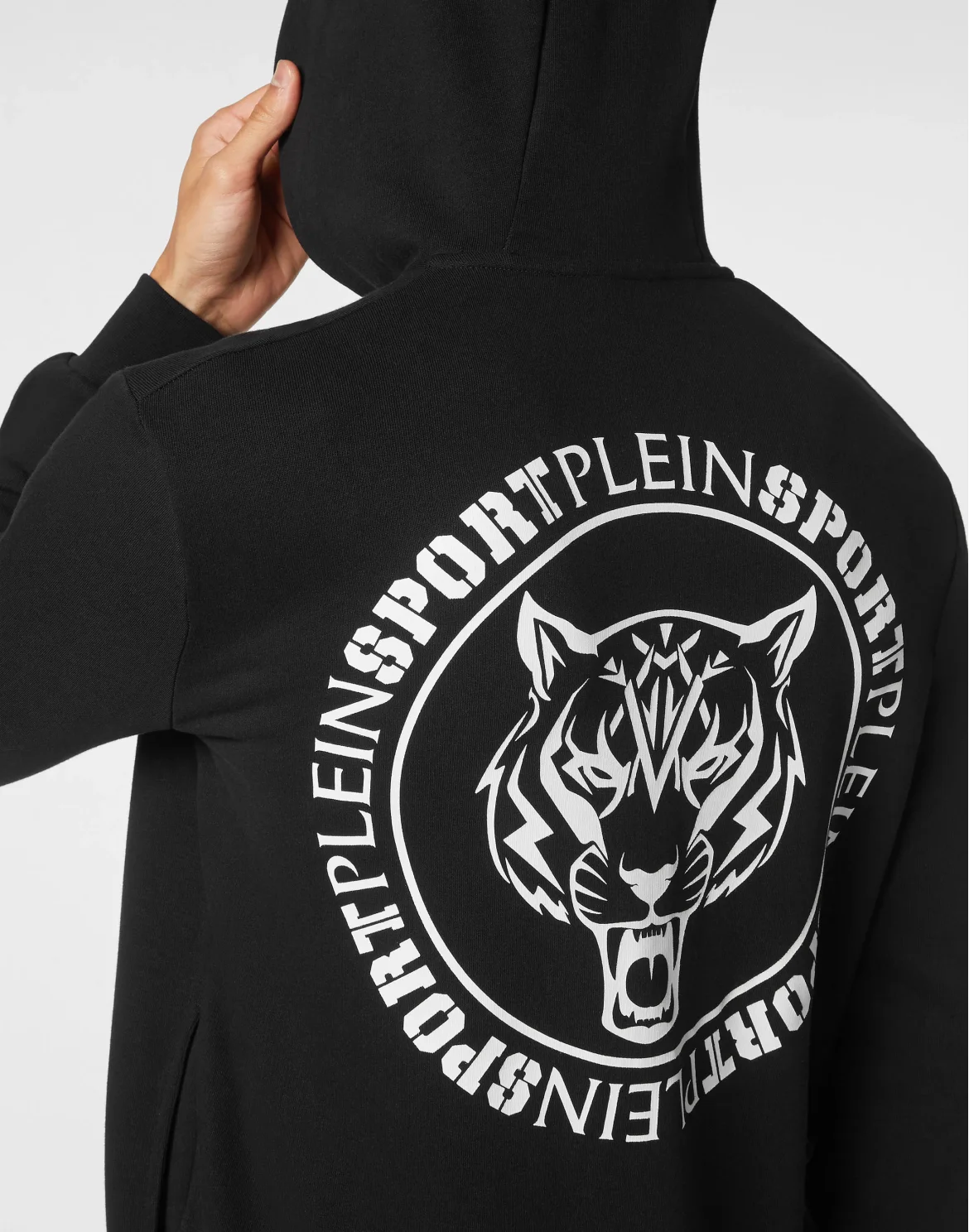 Jogging Tracksuit: Hoodie Sweatjacket/Trousers Tiger, цвет: Черный