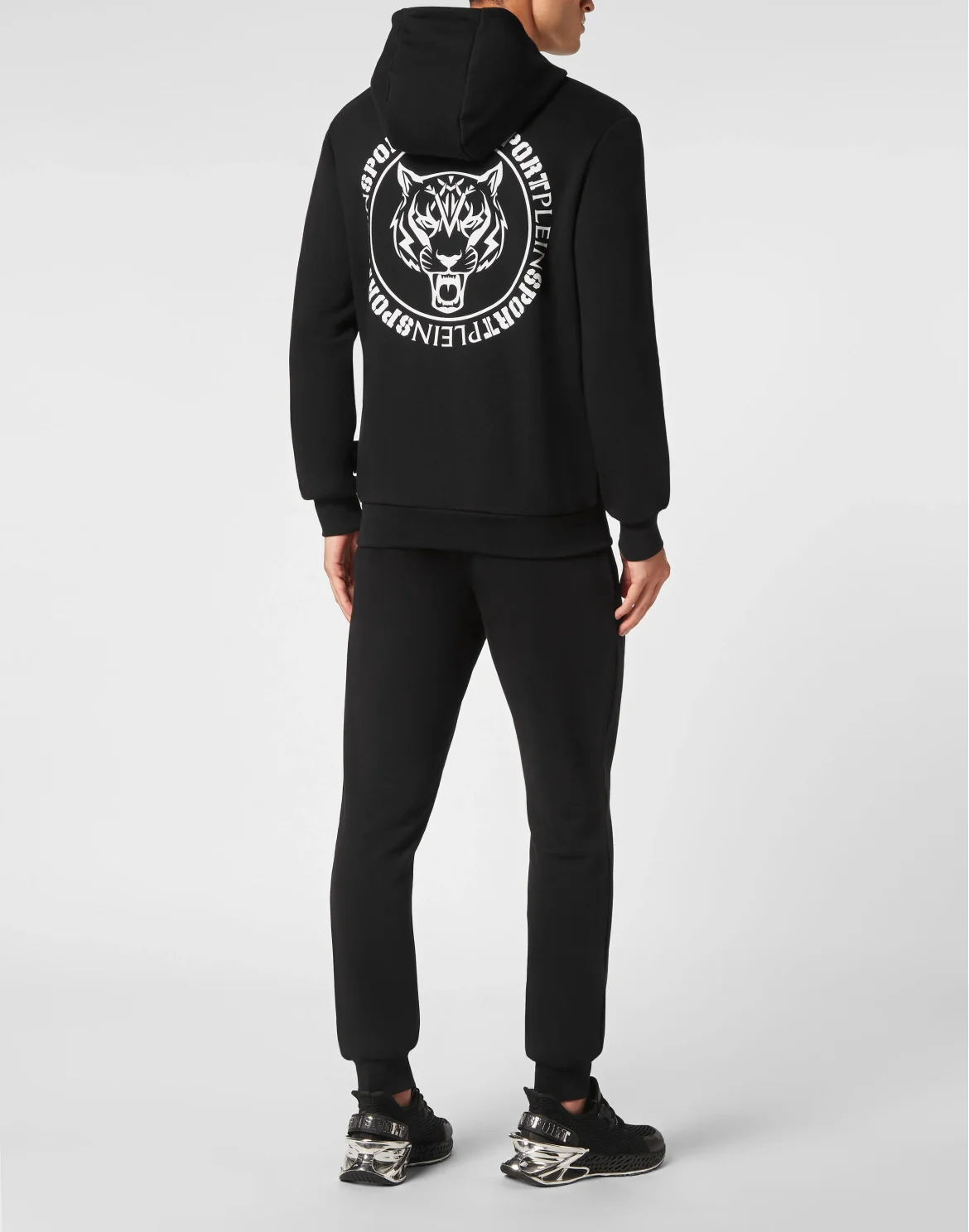 Jogging Tracksuit: Hoodie Sweatjacket/Trousers Tiger, цвет: Черный