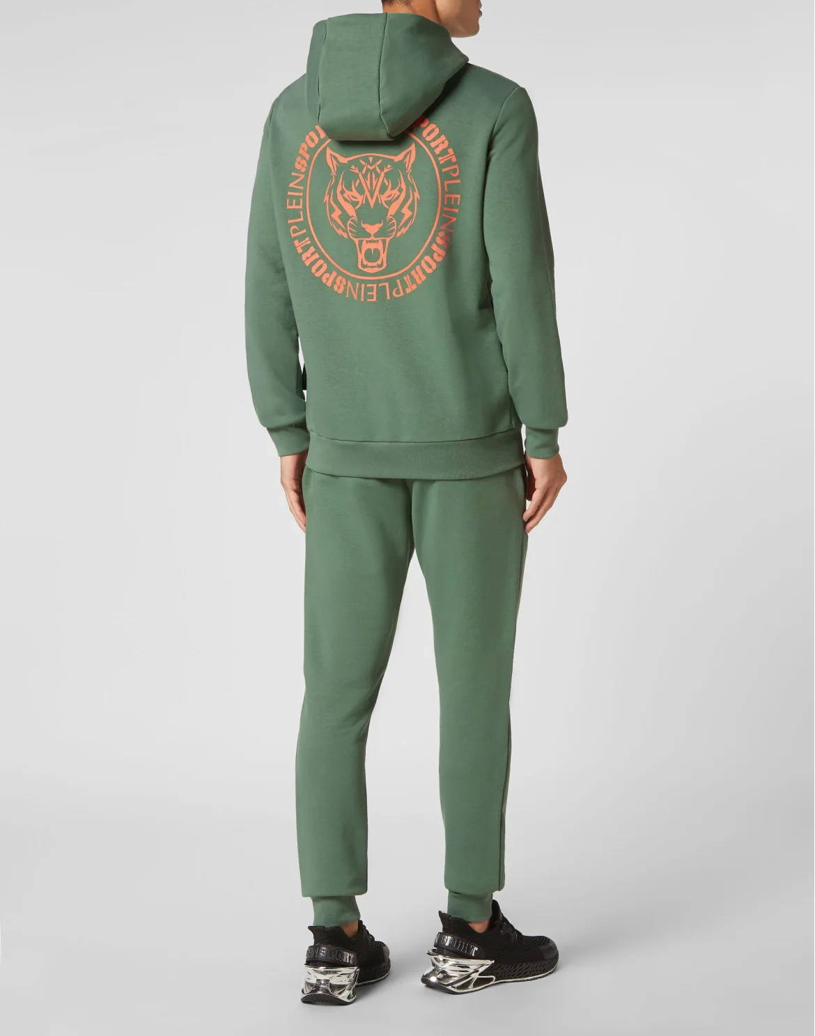 Jogging Tracksuit: Hoodie Sweatjacket/Trousers Tiger, цвет: Серый