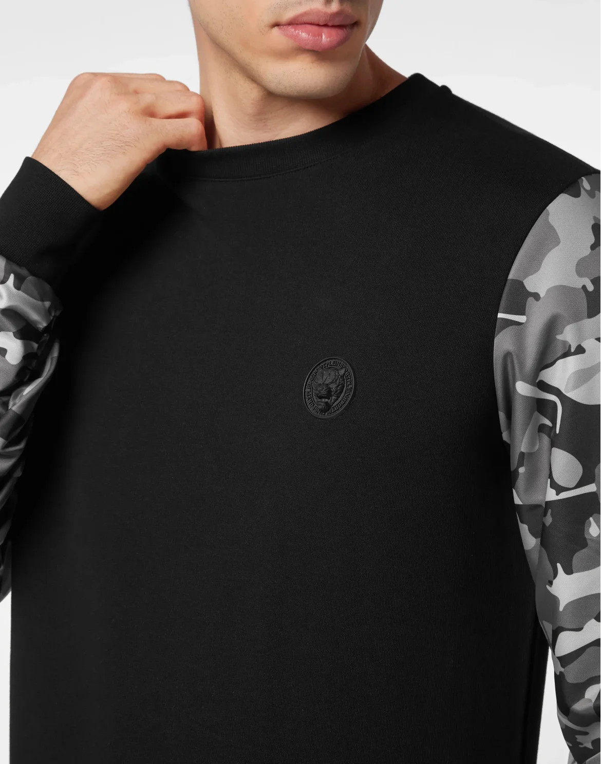 Sweatshirt LS Camouflage, цвет: Черный