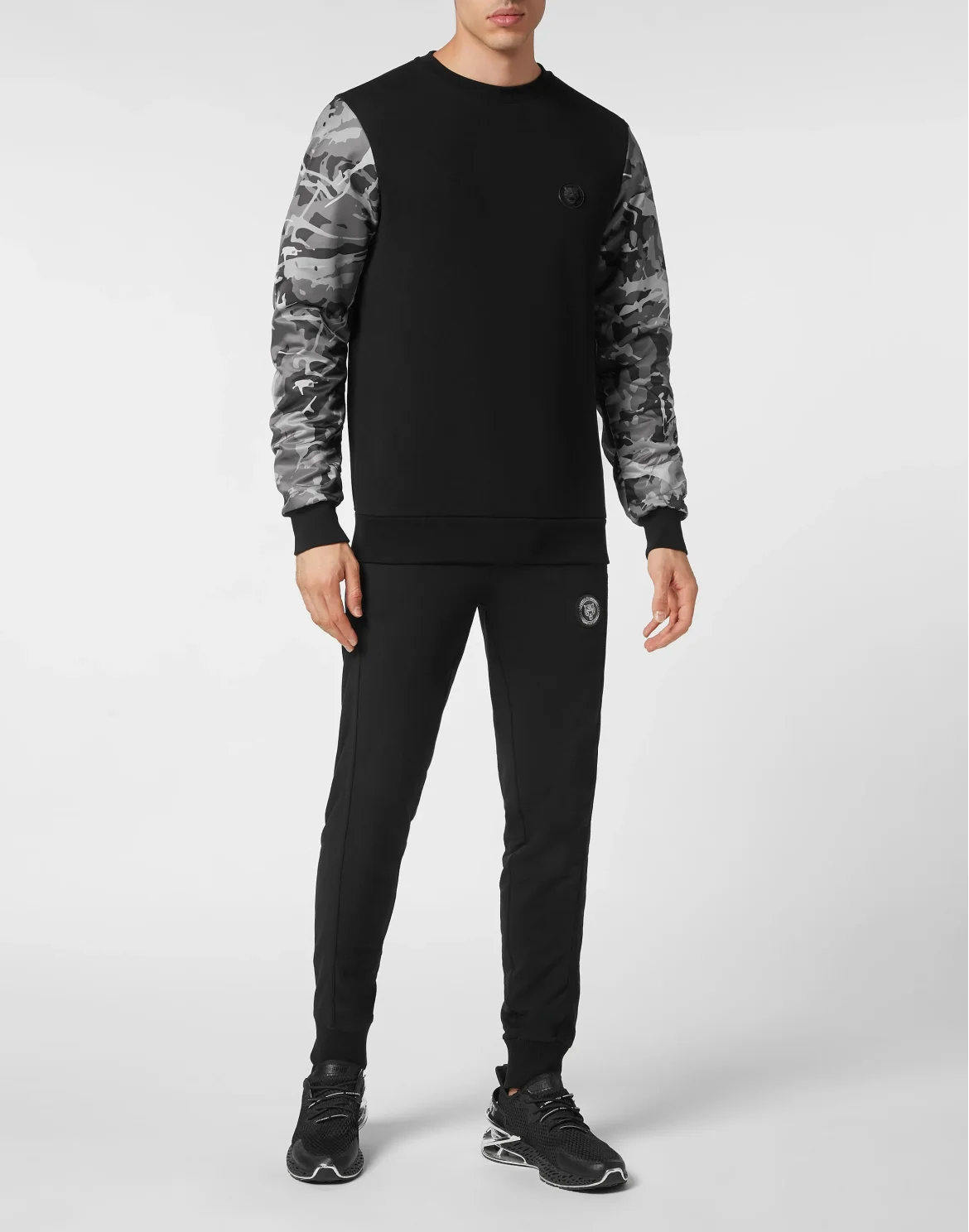 Sweatshirt LS Camouflage, цвет: Черный