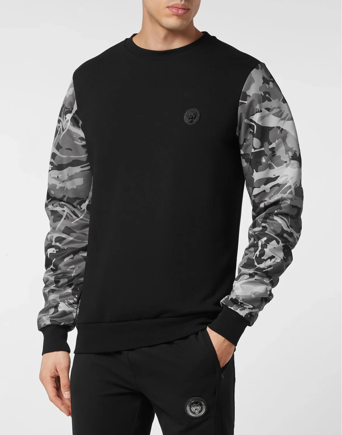 Sweatshirt LS Camouflage, цвет: Черный