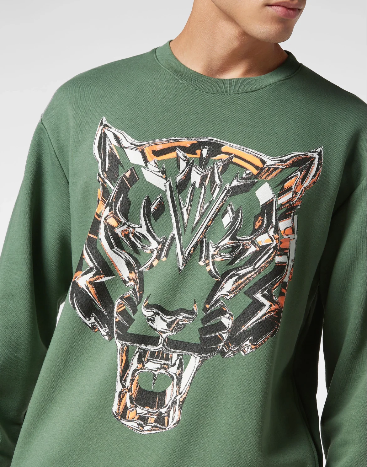 Sweatshirt LS Chrome Tiger, цвет: Серый