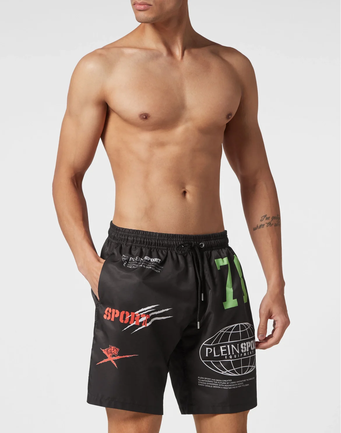 Swim-Trunks Multilogo, цвет: Черный