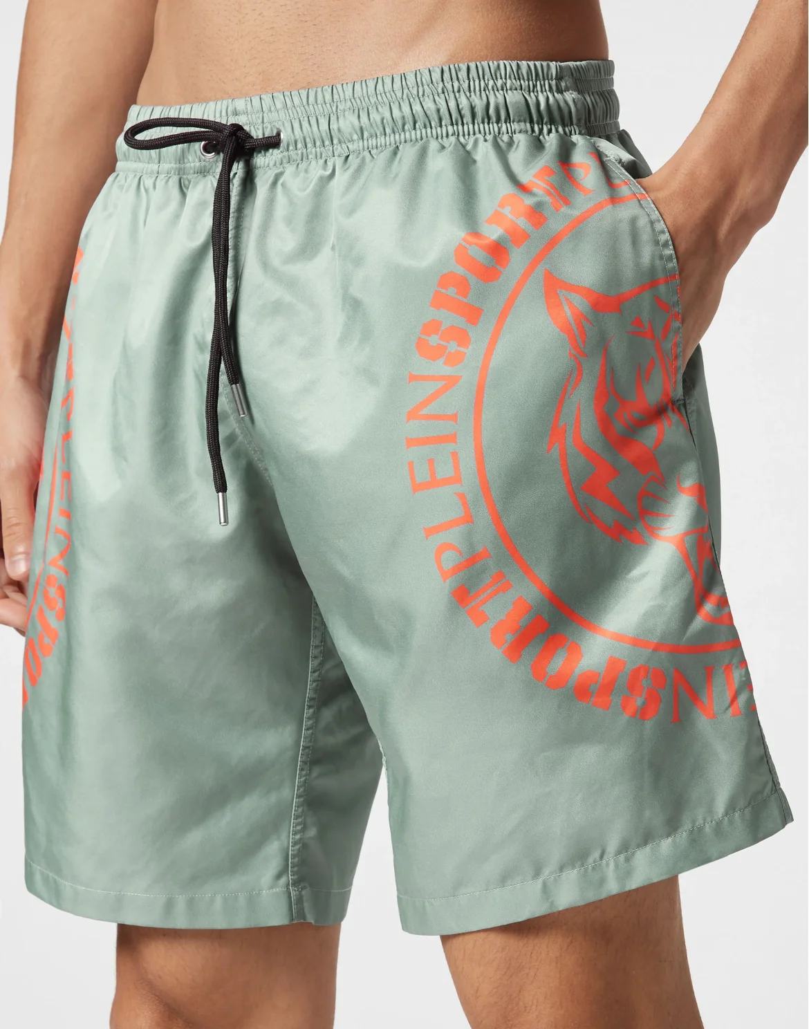 Long Swim-Trunks Tiger, цвет: Серый