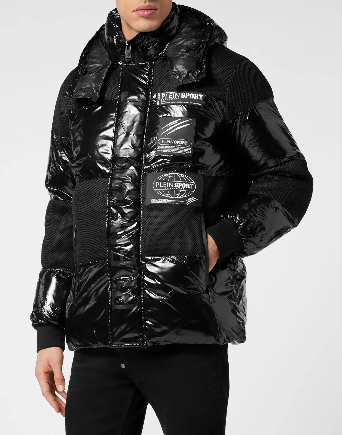 Nylon Padded Jacket, цвет: Черный