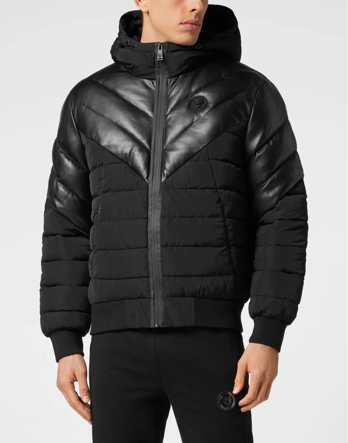 Nylon Puffer Jacket, цвет: Черный