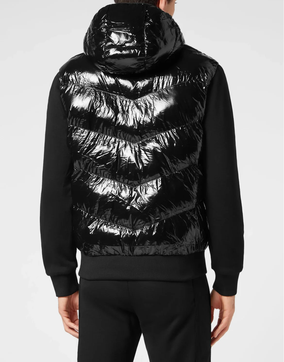 Nylon Padded Jacket, цвет: Черный