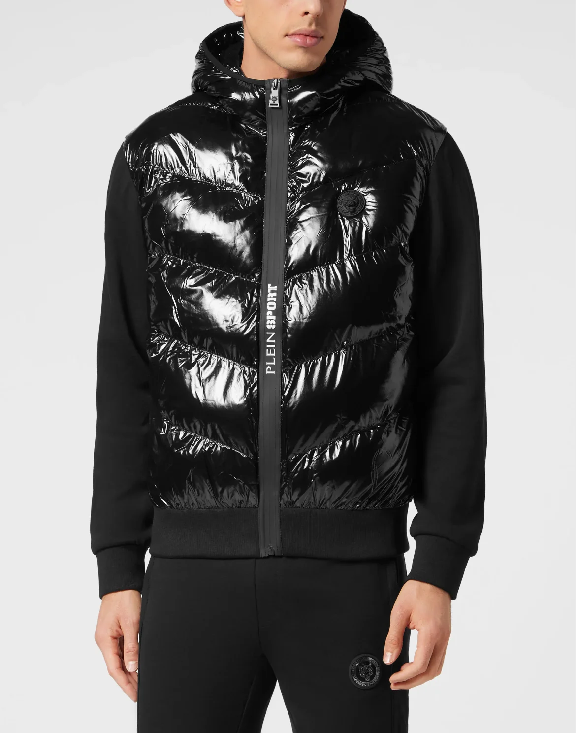 Nylon Padded Jacket, цвет: Черный