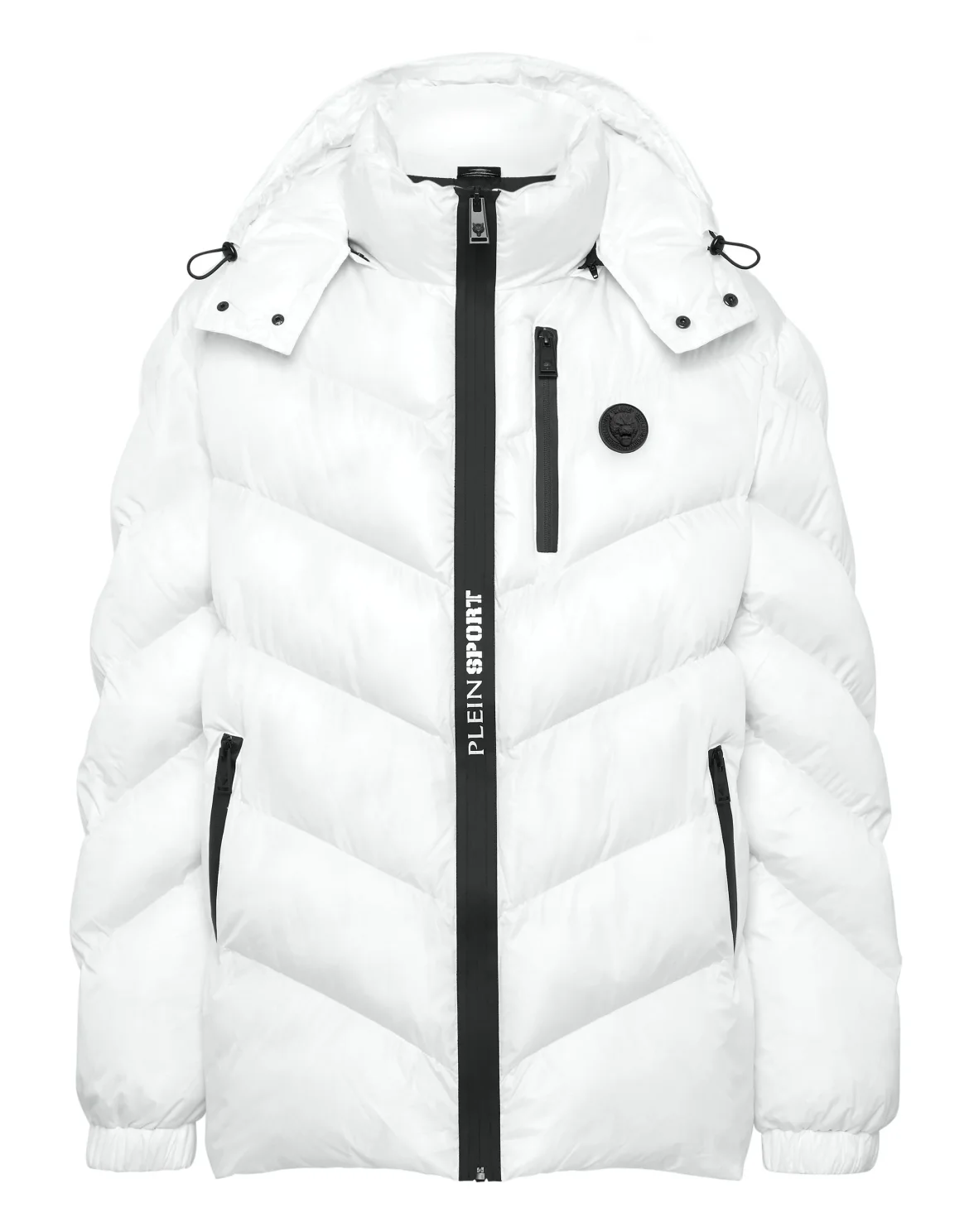 Nylon Puffer Jacket Tiger, цвет: Белый