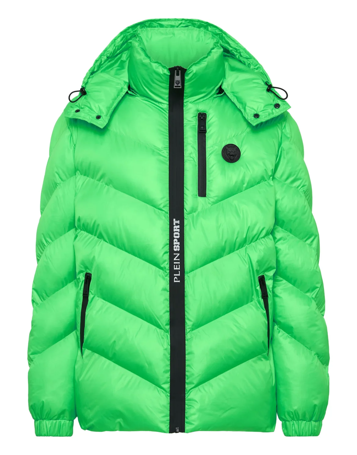 Nylon Puffer Jacket Tiger, цвет: Серый
