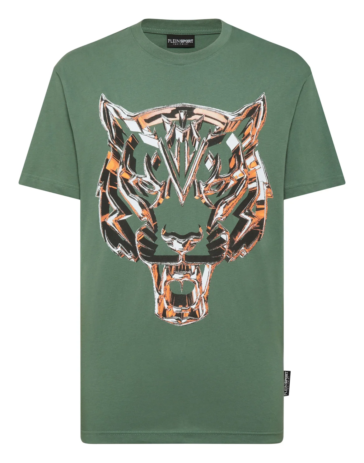 T-shirt Round Neck SS Chrome Tiger, цвет: Серый