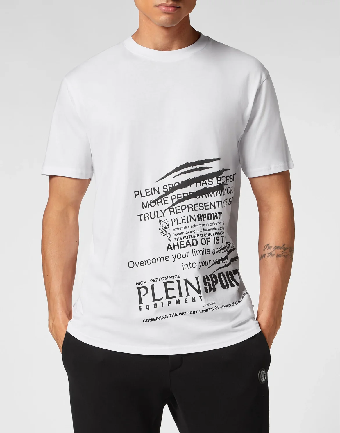 T-shirt Round Neck SS Lettering, цвет: Белый