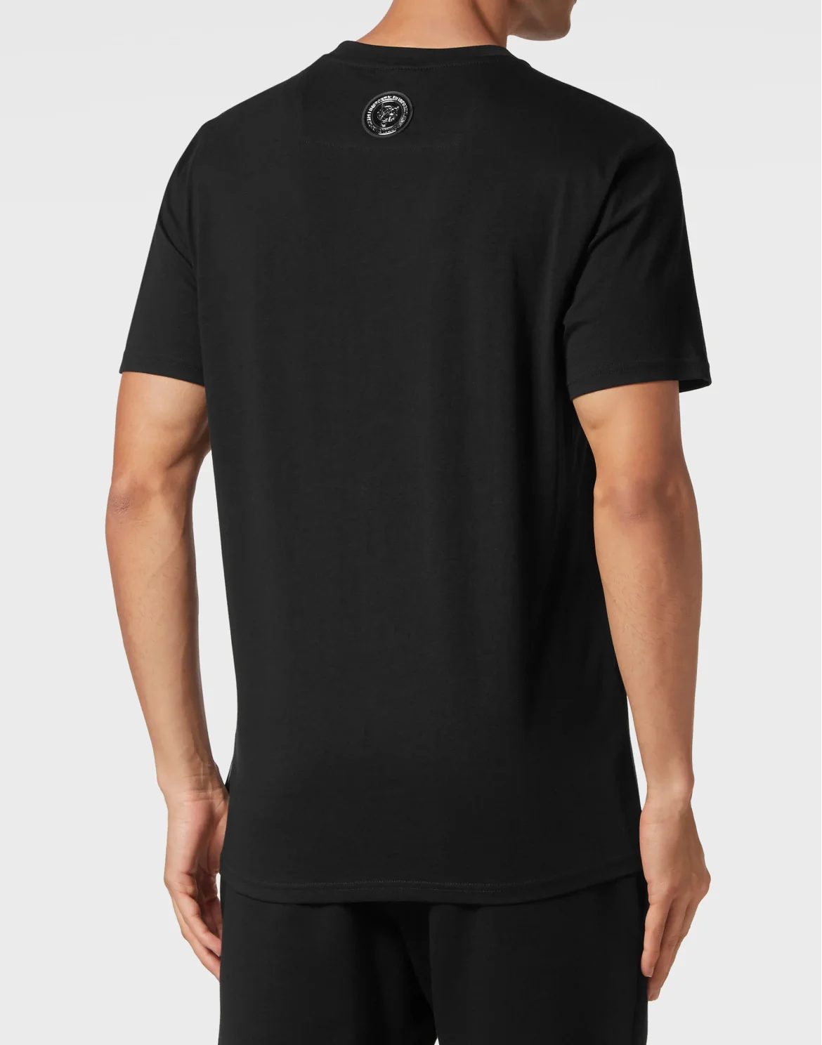 T-shirt Round Neck SS Lettering, цвет: Черный