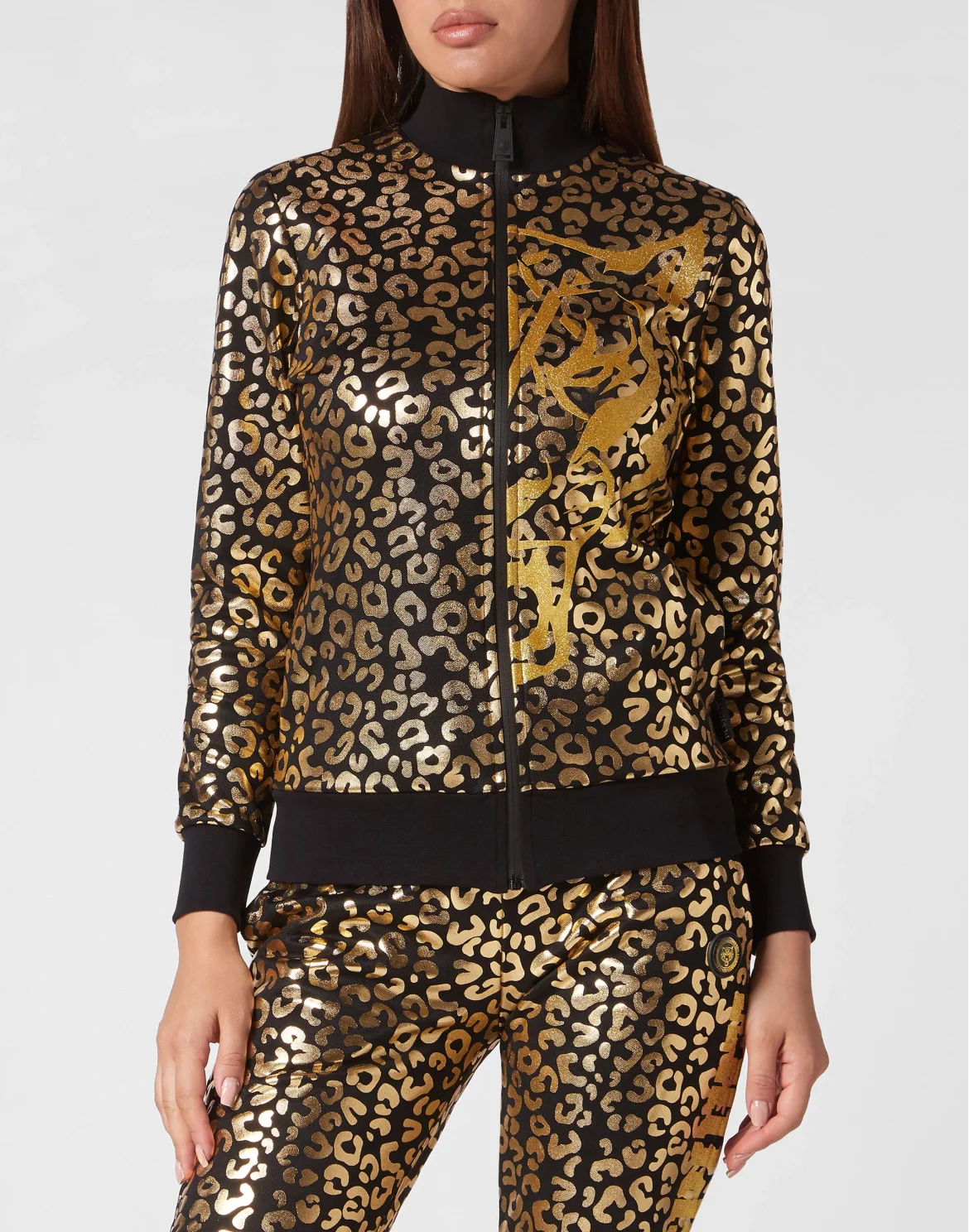 Jogging Tracksuit: Top/Trousers Leopard, цвет: Золотой