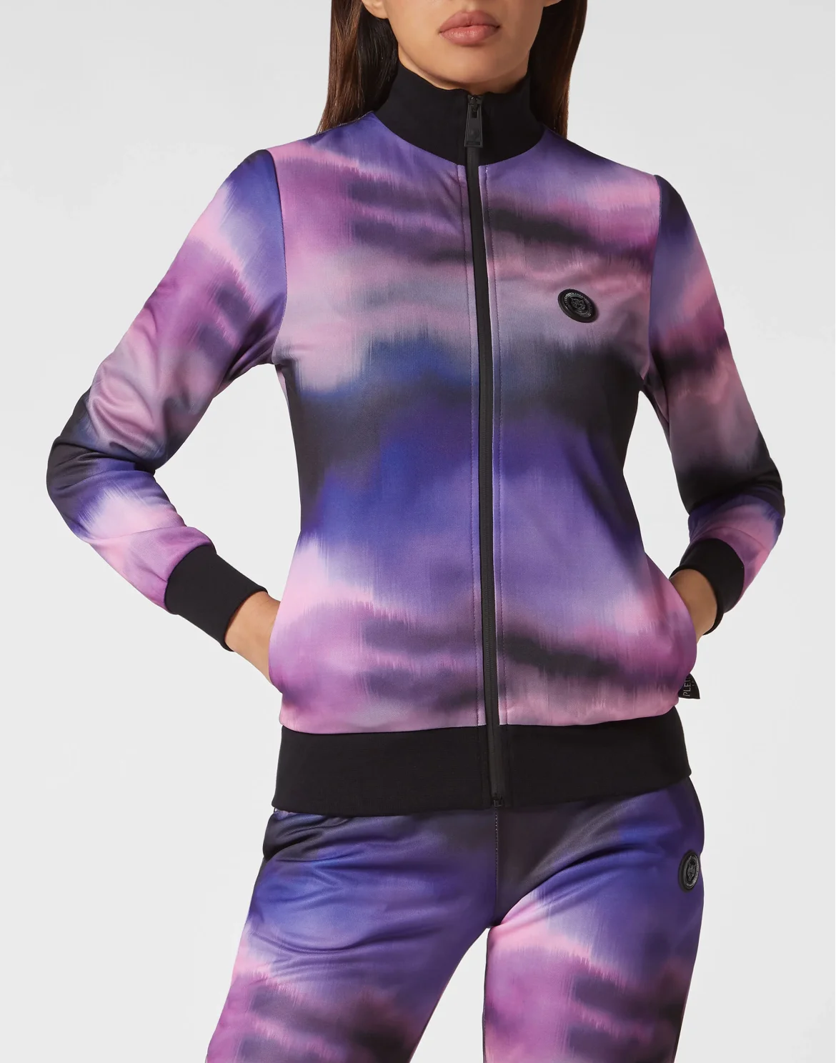 Jogging Tracksuit: Top/Trousers Optical, цвет: Сиреневый