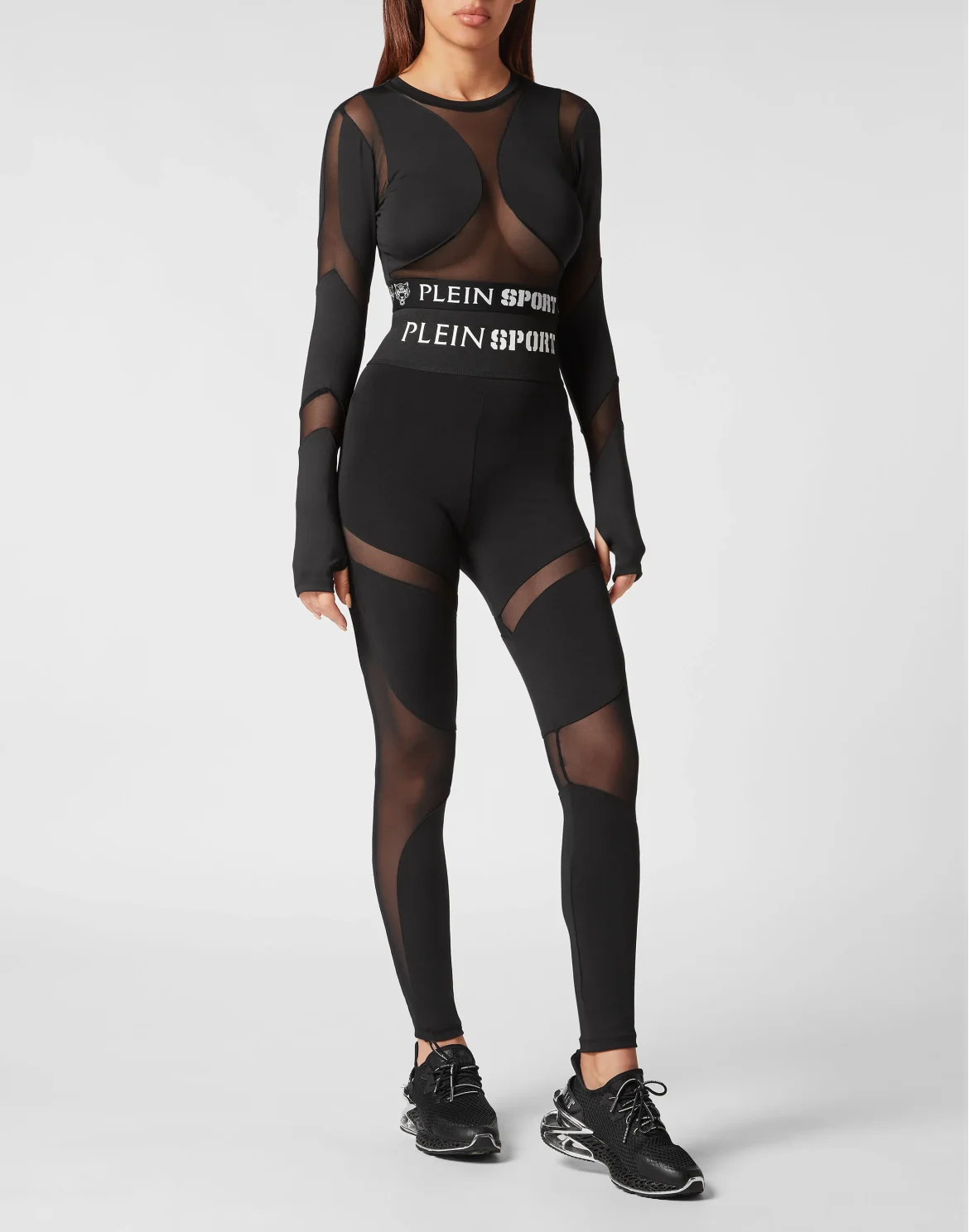 Jogging Cropped Top LS Multicut, цвет: Черный