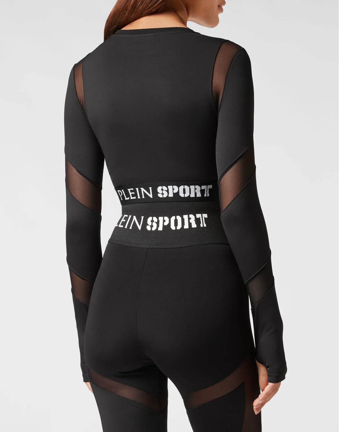 Jogging Cropped Top LS Multicut, цвет: Черный