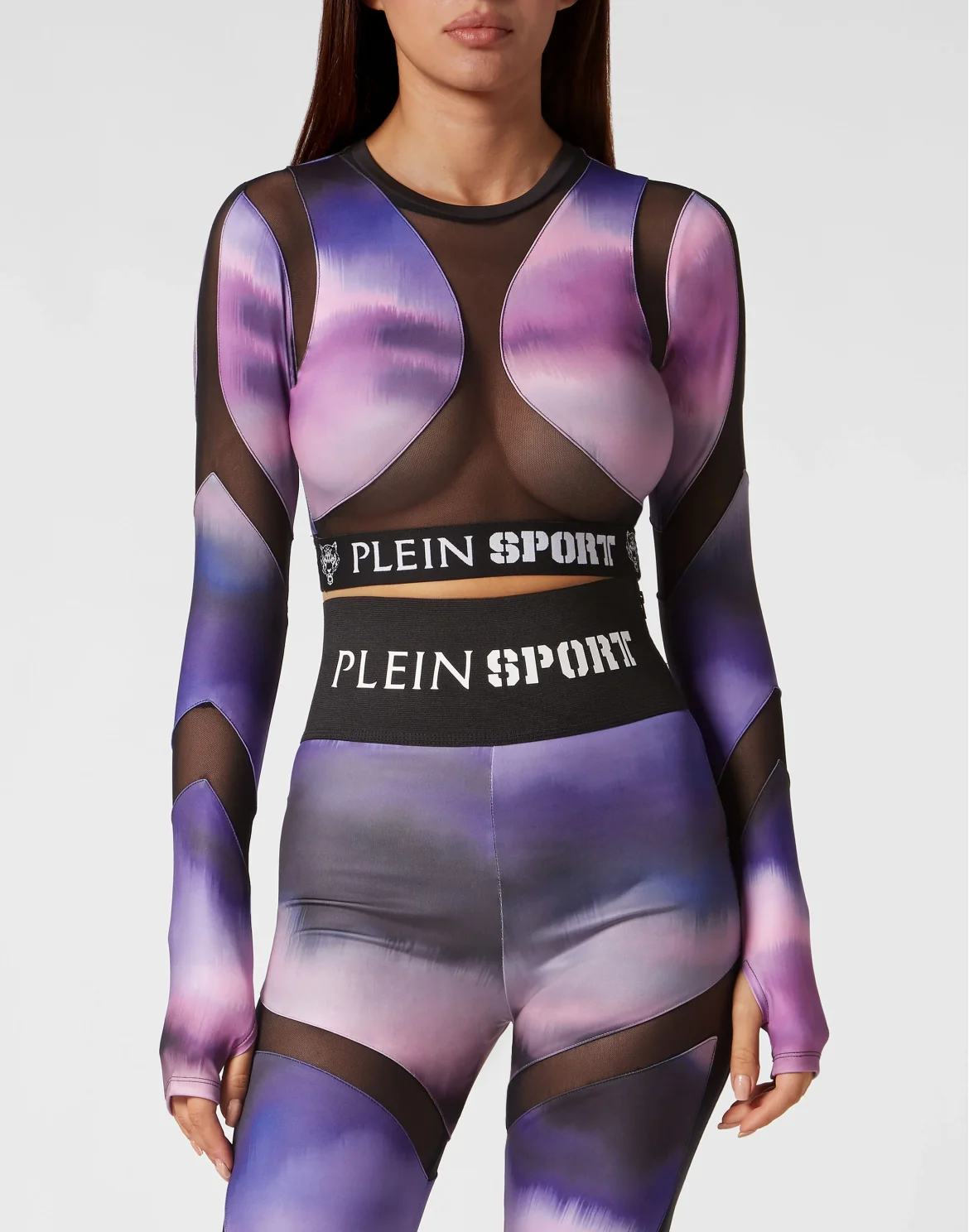 Jogging Cropped Top LS Optical, цвет: Сиреневый