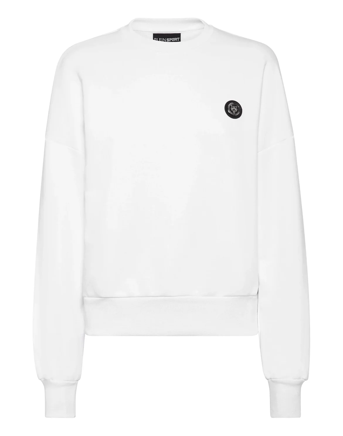 Cropped Sweatshirt LS Glitter, цвет: Белый