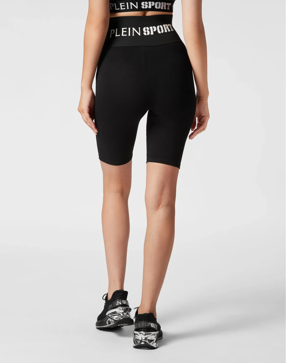 Jogging Cyclist Leggings Glitter, цвет: Черный