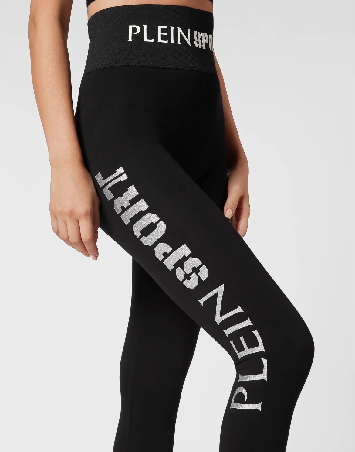 Jogging Leggings Glitter, цвет: Черный