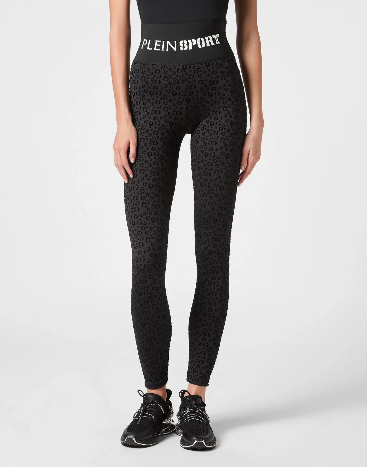 Jogging Leggings Leopard, цвет: Черный