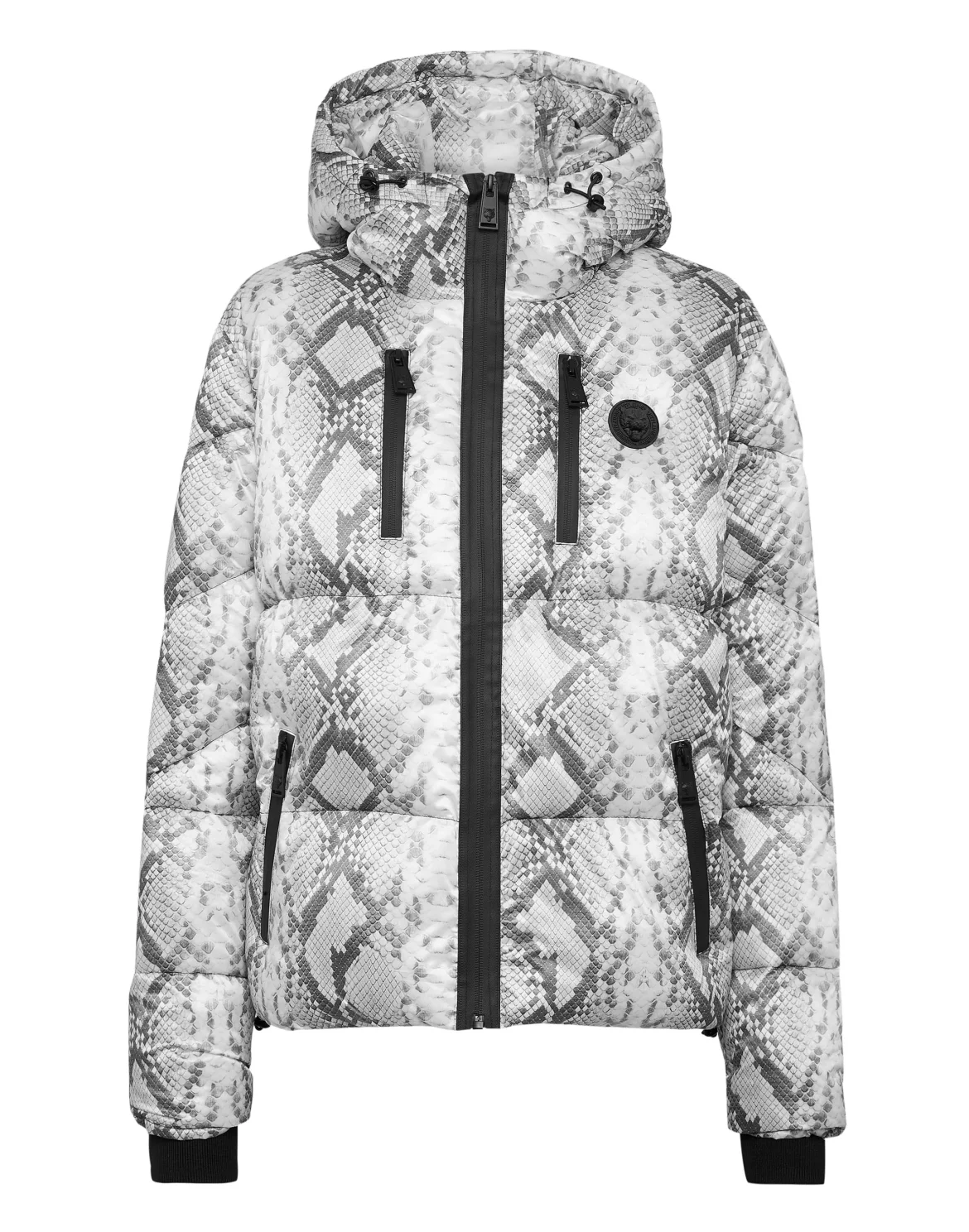 Nylon Puffer Jacket Pitone, цвет: Серый