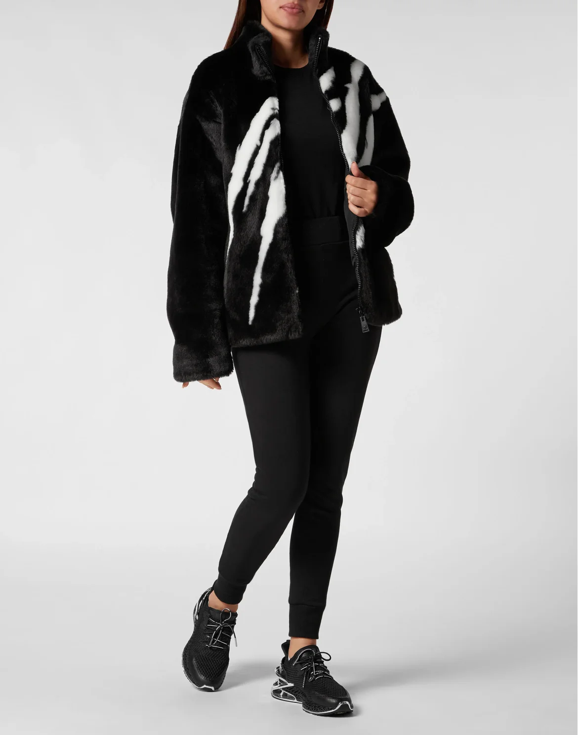 Eco Fur Jacket Scratch, цвет: Черный