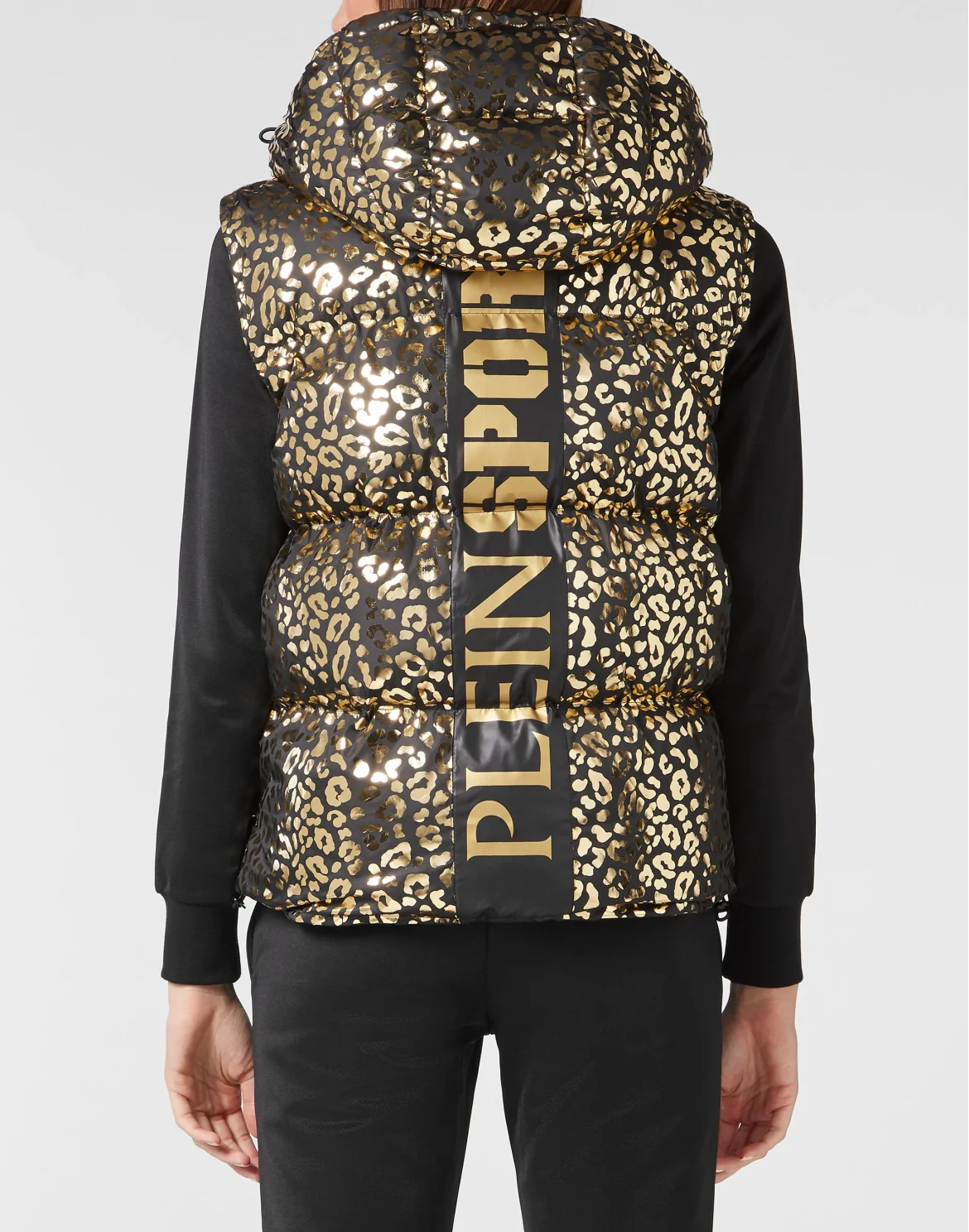 Nylon Windbreaker Leopard, цвет: Золотой