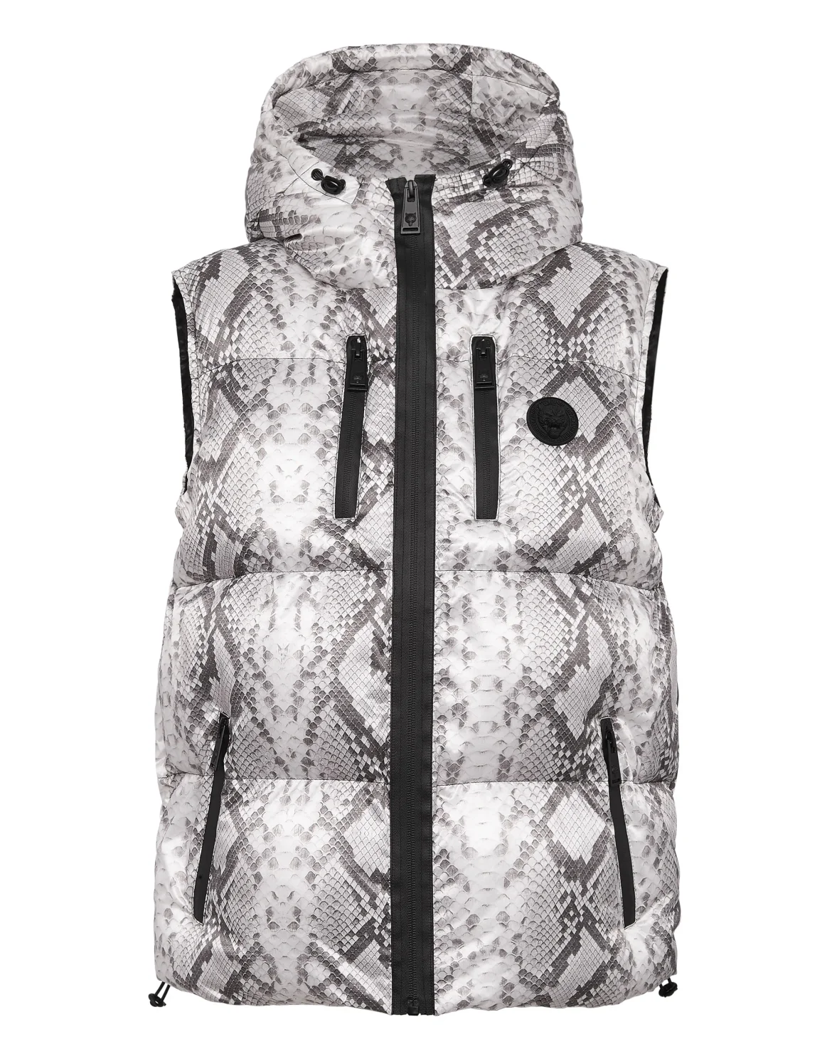 Nylon Puffer Gilet Pitone, цвет: Серый