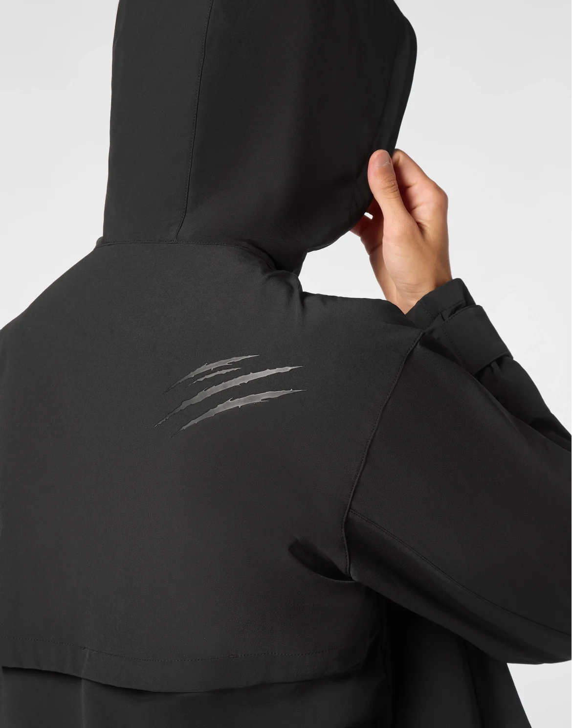Nylon K-Way Jacket, цвет: Черный
