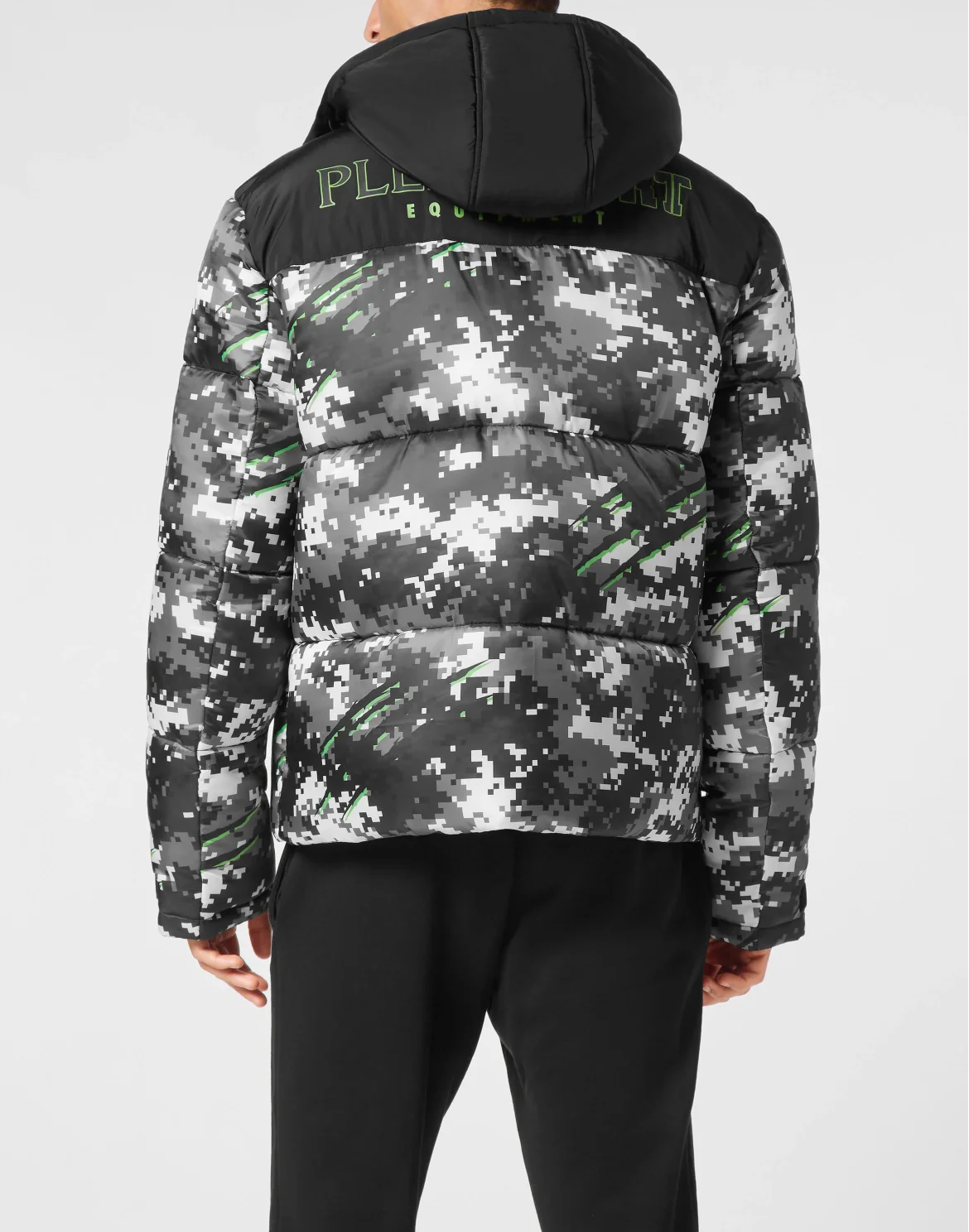 Nylon Puffer Jacket Pixel, цвет: Черный